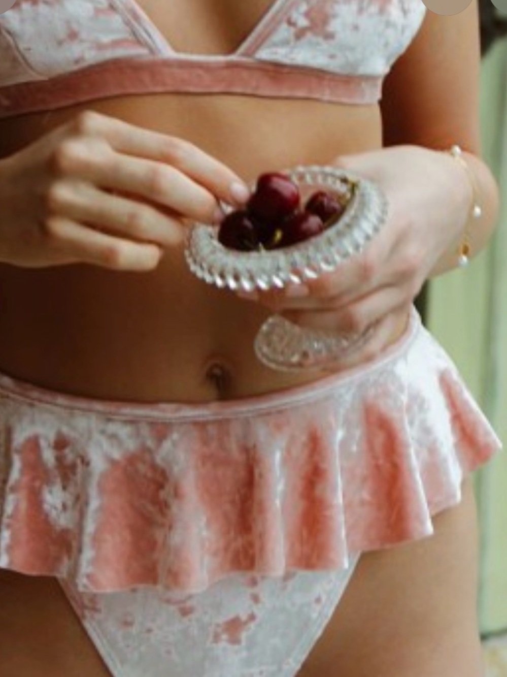 Montce Pink Crush velvet bikini (medium) - Picture 3 of 4